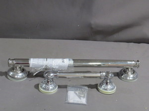 lot 60-45 image: 2 Piece Lot of Moen Banbury Chrome Grab Bars