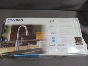 Moen Noell 1-Handle Pull-Down Sprayer Kitchen Faucet with Reflex, Soap Dispenser and Power Clean in Spot Resist Stainless