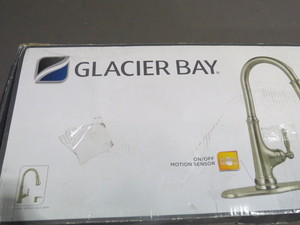 lot 20-73 image: Glacier Bay  Stainless Touchless  Kitchen Faucet