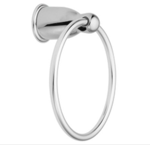 lot 35-116 image: 5 Piece Lot Of Moen Mason Towel Rings in Chrome