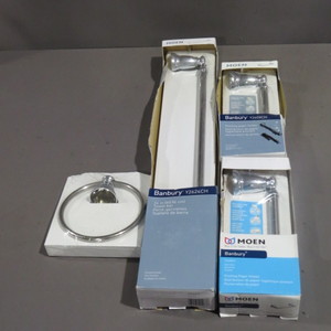 4 Piece Banbury Chrome Bathroom Accessories