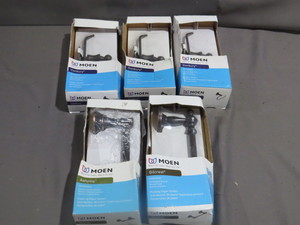 lot 28 image: Mixed Lot of 5  Moen Oil Rubbed Bronze Toilet Paper Holders