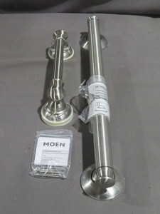 lot 34 image: 2 Piece Lot of Moen Banbury Brushed Nickel Grab Bars