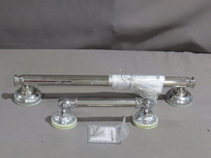 lot 42 image: 2 Piece Lot of Moen Banbury Chrome Grab Bars