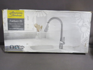 lot 48 image: American Standard Fairbury 2S Stainless Pull Down Kitchen Faucet