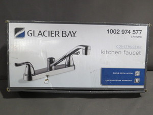 lot 50 image: Glacier Bay Chrome Constructor Kitchen Faucet - HD67099-0801