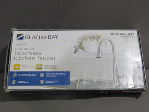 lot 56 image: Glacier Bay Vazon Stainless Pulldown Touchless Kitchen Faucet - HD67798W-1108D2