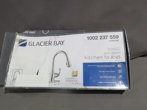 lot 58 image: Glacier Bay Market Chrome Pull-Down Kitchen Faucet - HD67551-1201