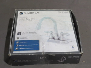 lot 64 image: Glacier Bay Mandouri Brushed Nickel Bath Faucet - HD67513W-6504