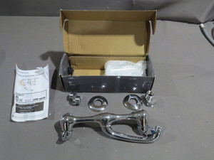 lot 68 image: Glacier Bay Chrome Wall Mount Faucet - 815N-0001