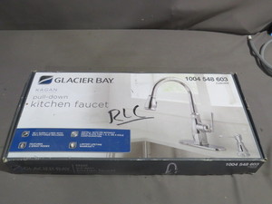 lot 76 image: Glacier Bay Kagan Chrome Pull Down Kitchen Faucet - FP1B4201CP