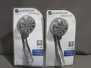 lot 108 image: 2 Piece Lot of Glacier Bay Chrome Handheld Shower - 8483000HC