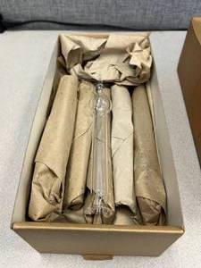 lot 34 image: 12 - Pyrex Drying Tubes Straight With 2 Bulbs 150x18mm