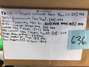 lot 43 image: See Photos, Connecting Tubes, Stoppers, U, Y Shapes