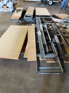 Lot of Metal Shelving (544428) Two Sets of Metal Shelving, *See Description For Dimensions