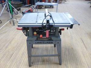lot 24 image: Craftsman 10 Table Saw on Stand