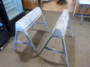 lot 68 image: 2 Ebco Saw Horses