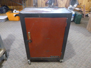 lot 91 image: Test Rite Small Metal Rolling Cabinet