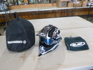 lot 123 image: HJC Motocross Helmet with Goggles