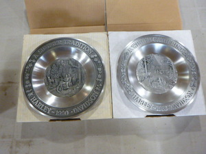 lot 124 image: 2 Harley Davidson Pewter Collector Plates