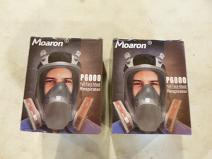 lot 180 image: 2 Moaron P6000 Full Face Mask Respirators