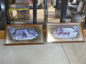 lot 216 image: 2 Pabst Blue Ribbon Wildlife Framed Mirrors Collection