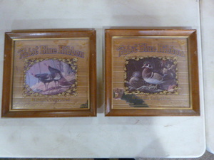 lot 217 image: 2 Pabst Blue Ribbon Wildlife Framed Mirrors Collection