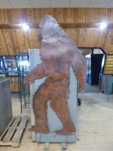 lot 225 image: Tall Metal Sasquatch Cut-Out