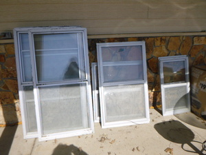 lot 230 image: 11 Aluminum Storm Windows