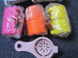lot 8 image: 3 Sets-4 pc Egg Shell Opener Sets R...