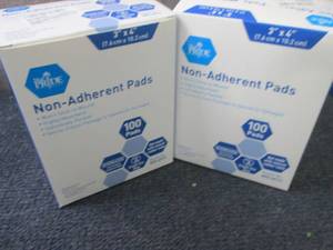 lot 107 image: 2- 100ct Non-Adherent Pads 3x4 inch...