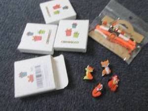 lot 120 image: 4- 4 pk Shoe Charms, Halloween Brac...