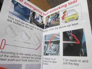 lot 139 image: Emergency Car Unlocking Tool Set...