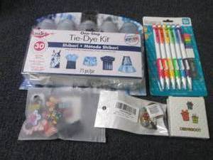 lot 156 image: Tie Dye Kit, Mechanical Pencils, Sh...