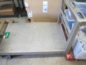 lot 212 image: Rolling Open Aluminum Cart...