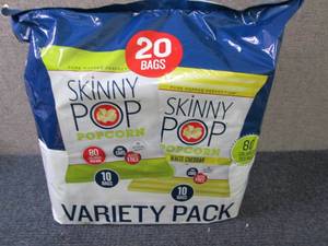 lot 254 image: 20 Bags Skinny Pop Popcorn...