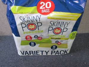 lot 255 image: 20 Bags Skinny Pop Popcorn...