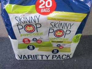 lot 256 image: 20 Bags Skinny Pop Popcorn...