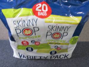 lot 265 image: 20 Bags Skinny Pop Popcorn...