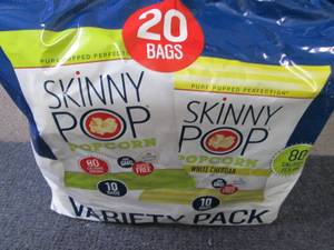 lot 266 image: 20 Bags Skinny Pop Popcorn...