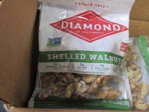 lot 270 image: 12- 2.25 oz Diamond Shelled Walnuts...