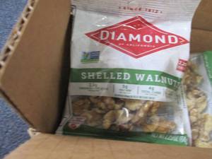 lot 271 image: 12- 2.25 oz Diamond Shelled Walnuts...