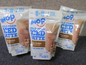 lot 275 image: 3- 6pks Ihop Cold Foam Iced Latte T...