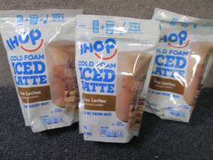 lot 276 image: 3- 6pks Ihop Cold Foam Iced Latte T...