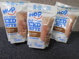 lot 277 image: 3- 6pks Ihop Cold Foam Iced Latte T...