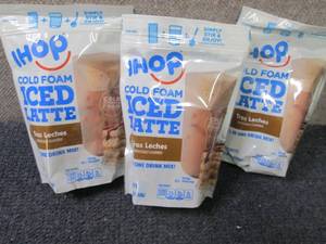 lot 279 image: 3- 6pks Ihop Cold Foam Iced Latte T...