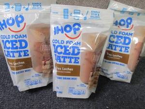 lot 280 image: 3- 6pks Ihop Cold Foam Iced Latte T...
