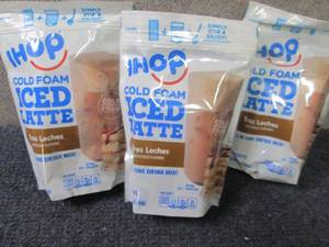 lot 282 image: 3- 6pks Ihop Cold Foam Iced Latte T...