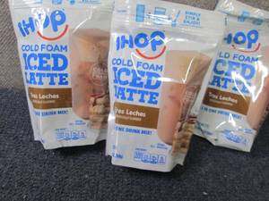 lot 284 image: 3- 6pks Ihop Cold Foam Iced Latte T...