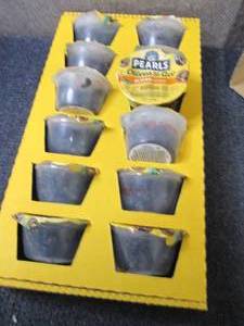 lot 298 image: 12- 1.4 oz Pearls Slices Olives to ...